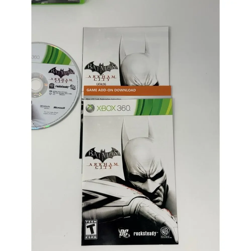 Batman Arkham Bundle Microsoft Xbox 360 2 Game Lot Complete Tested - Picture 8 of 14